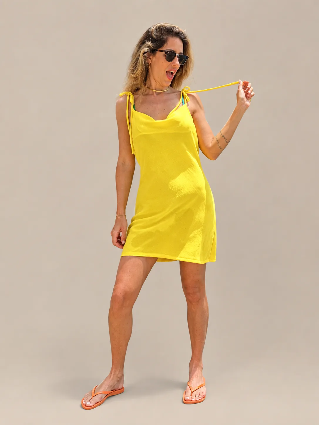 Vestido Fabiana pronto, feito com o molde